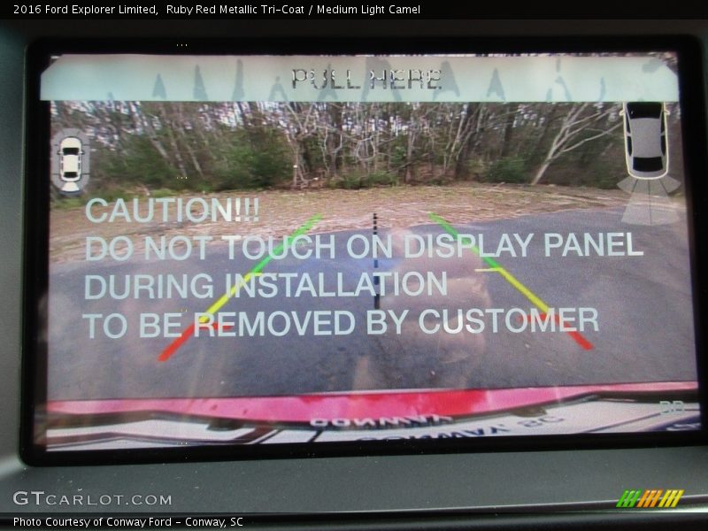 Ruby Red Metallic Tri-Coat / Medium Light Camel 2016 Ford Explorer Limited