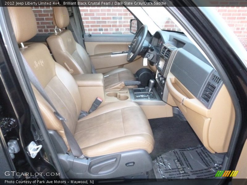 Brilliant Black Crystal Pearl / Dark Slate Gray/Dark Saddle 2012 Jeep Liberty Limited 4x4