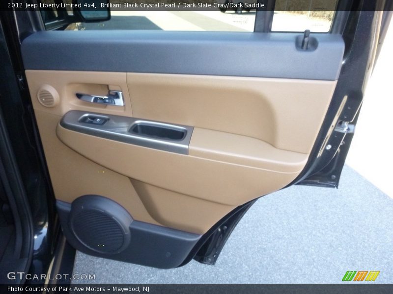 Brilliant Black Crystal Pearl / Dark Slate Gray/Dark Saddle 2012 Jeep Liberty Limited 4x4