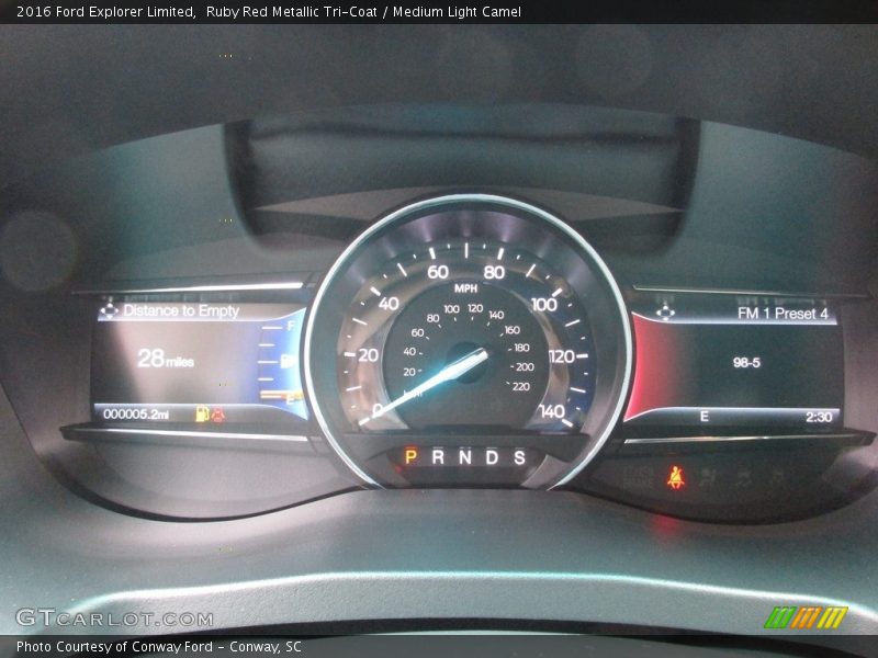 Ruby Red Metallic Tri-Coat / Medium Light Camel 2016 Ford Explorer Limited