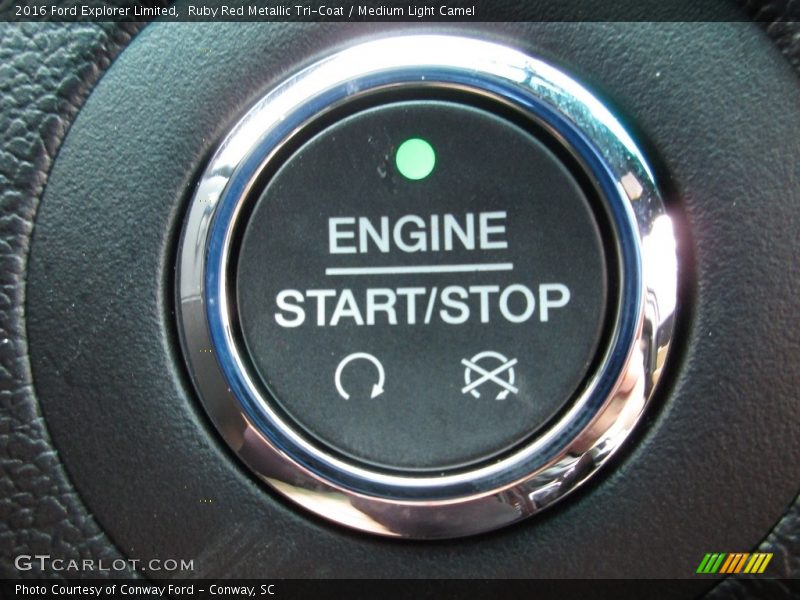 Ruby Red Metallic Tri-Coat / Medium Light Camel 2016 Ford Explorer Limited