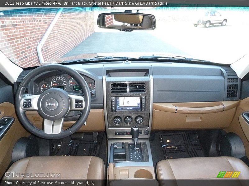 Brilliant Black Crystal Pearl / Dark Slate Gray/Dark Saddle 2012 Jeep Liberty Limited 4x4