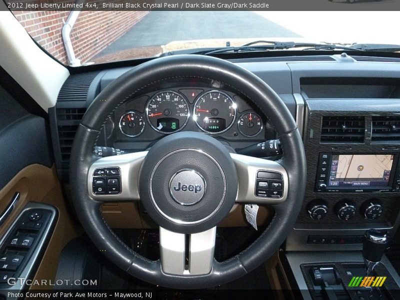 Brilliant Black Crystal Pearl / Dark Slate Gray/Dark Saddle 2012 Jeep Liberty Limited 4x4