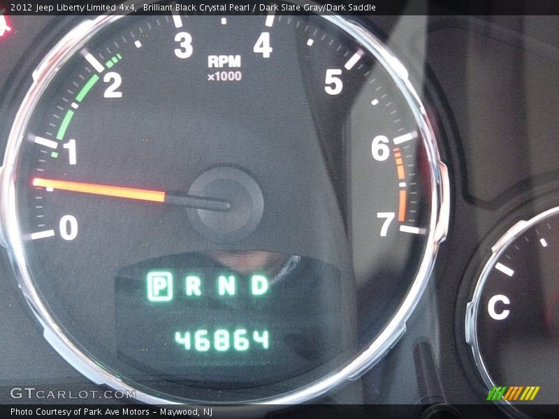 Brilliant Black Crystal Pearl / Dark Slate Gray/Dark Saddle 2012 Jeep Liberty Limited 4x4