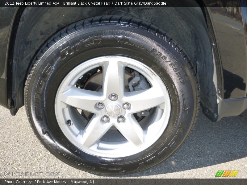 Brilliant Black Crystal Pearl / Dark Slate Gray/Dark Saddle 2012 Jeep Liberty Limited 4x4