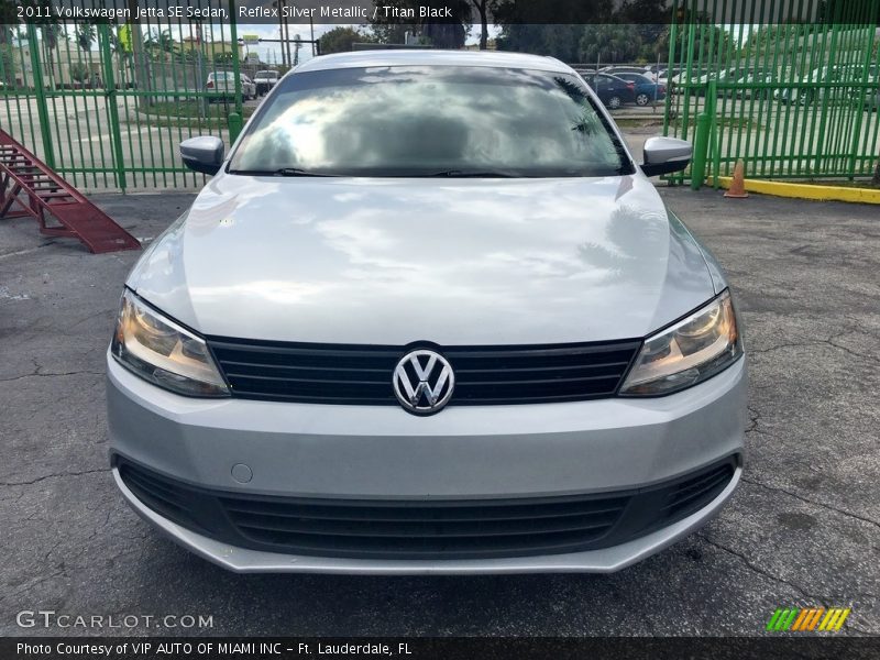 Reflex Silver Metallic / Titan Black 2011 Volkswagen Jetta SE Sedan