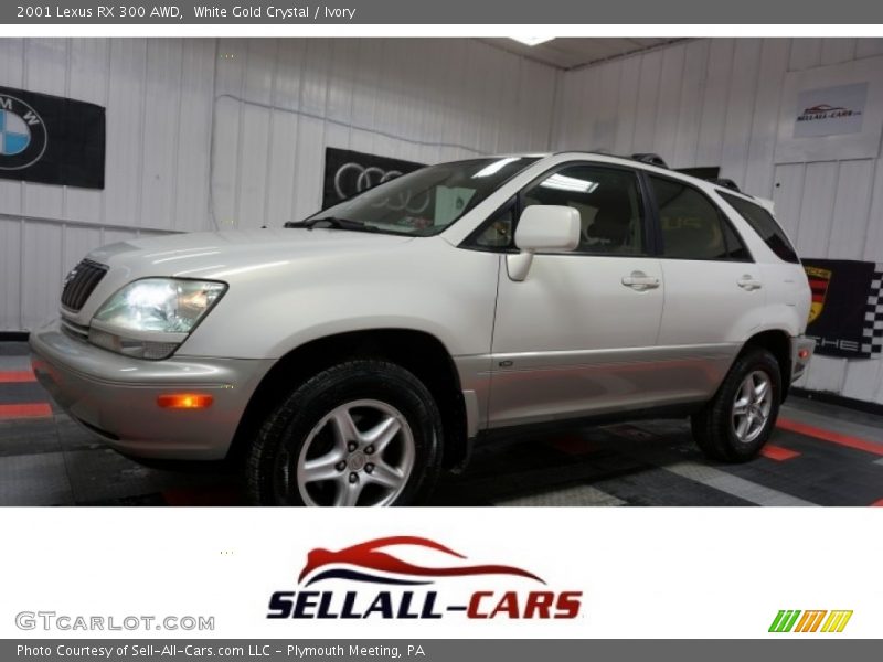 White Gold Crystal / Ivory 2001 Lexus RX 300 AWD