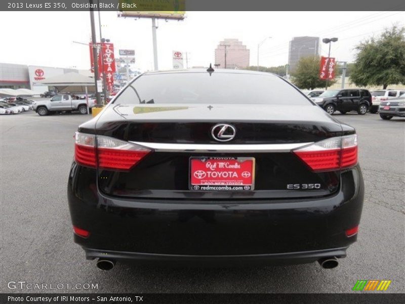 Obsidian Black / Black 2013 Lexus ES 350