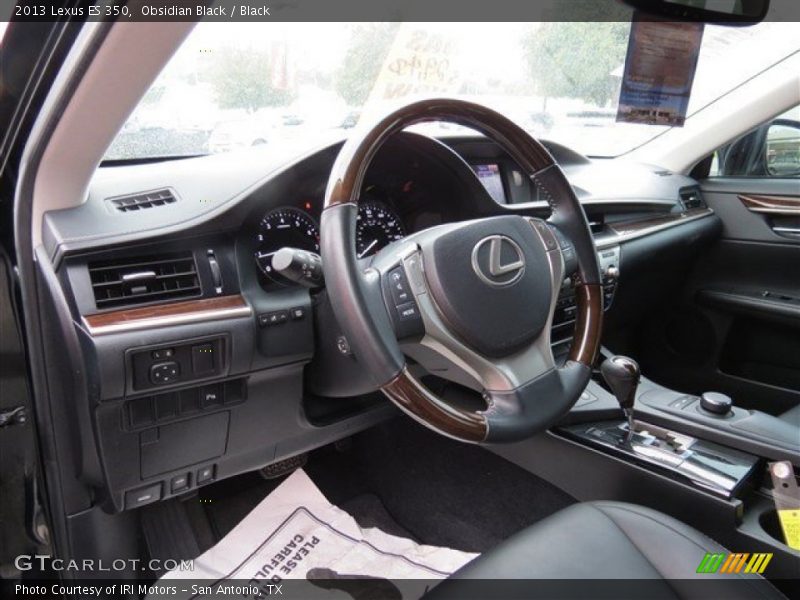 Obsidian Black / Black 2013 Lexus ES 350