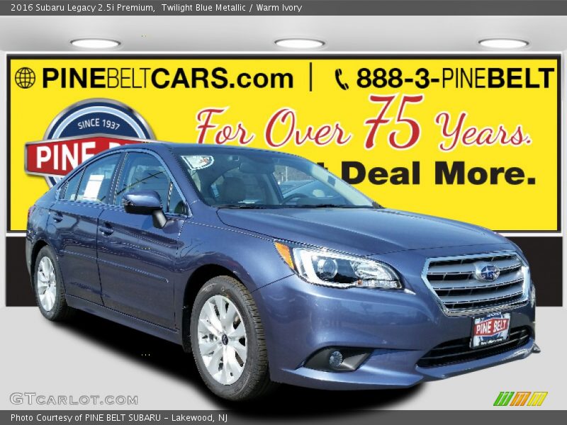Twilight Blue Metallic / Warm Ivory 2016 Subaru Legacy 2.5i Premium