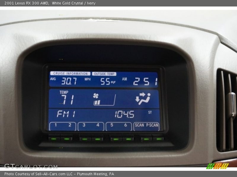 White Gold Crystal / Ivory 2001 Lexus RX 300 AWD