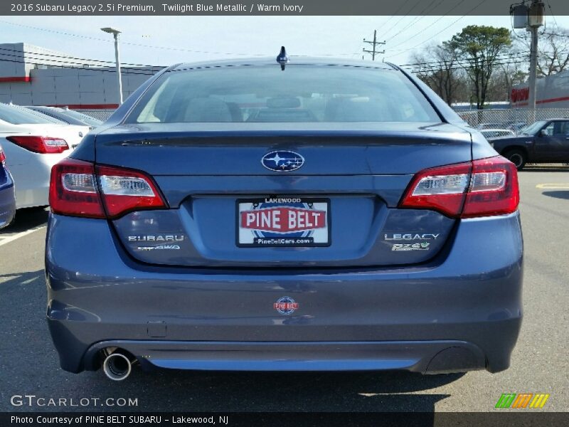 Twilight Blue Metallic / Warm Ivory 2016 Subaru Legacy 2.5i Premium