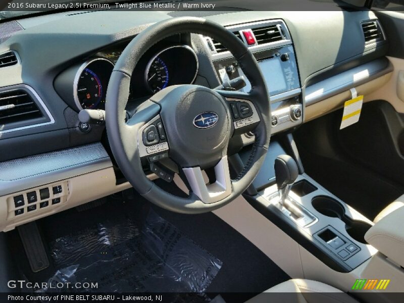 Twilight Blue Metallic / Warm Ivory 2016 Subaru Legacy 2.5i Premium