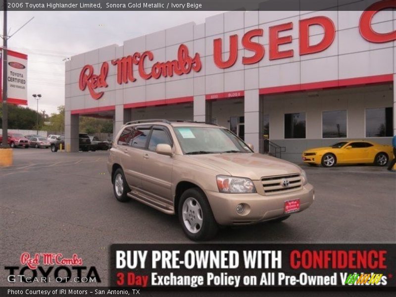 Sonora Gold Metallic / Ivory Beige 2006 Toyota Highlander Limited