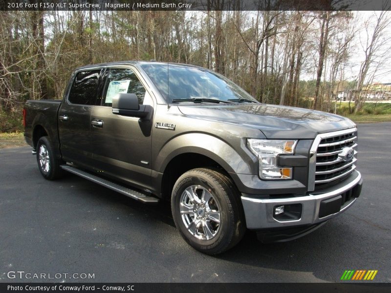 Magnetic / Medium Earth Gray 2016 Ford F150 XLT SuperCrew