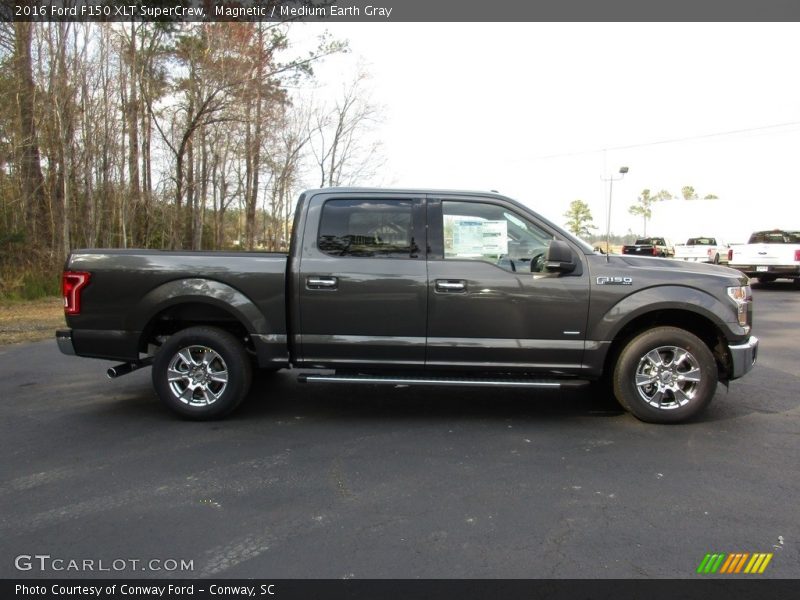 Magnetic / Medium Earth Gray 2016 Ford F150 XLT SuperCrew