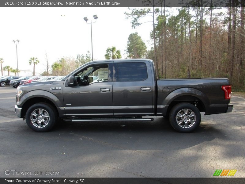 Magnetic / Medium Earth Gray 2016 Ford F150 XLT SuperCrew