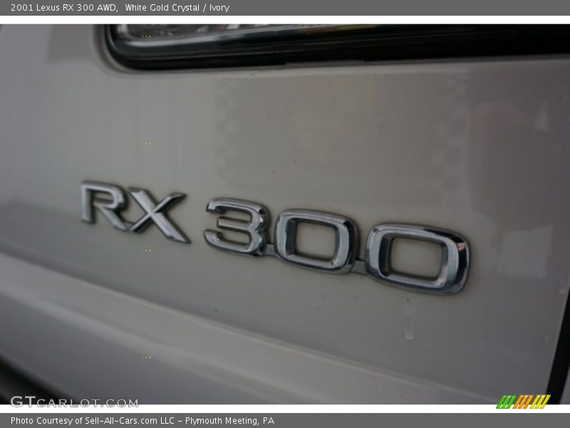 White Gold Crystal / Ivory 2001 Lexus RX 300 AWD
