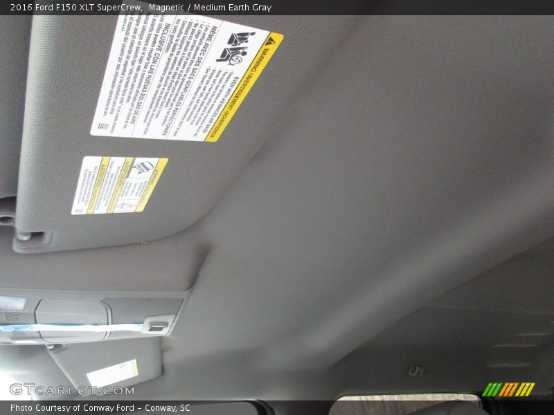 Magnetic / Medium Earth Gray 2016 Ford F150 XLT SuperCrew