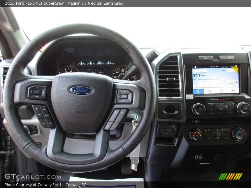 Magnetic / Medium Earth Gray 2016 Ford F150 XLT SuperCrew