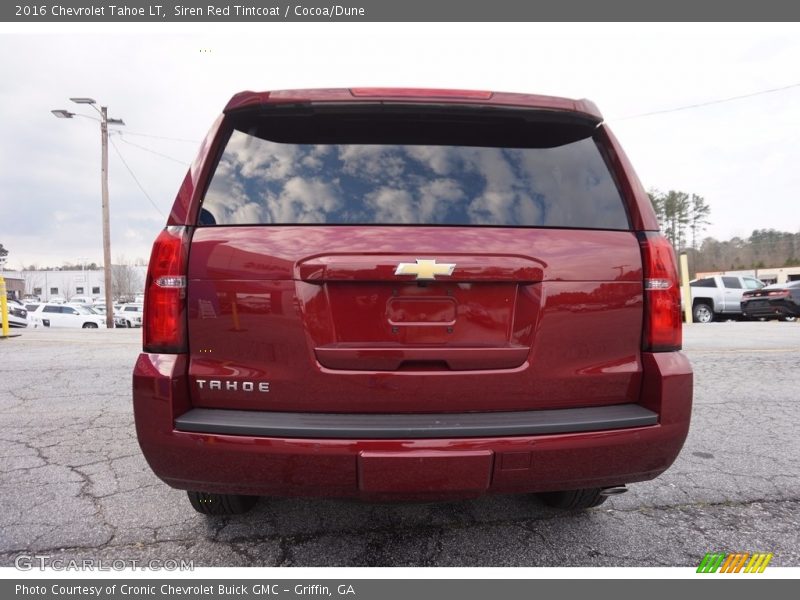 Siren Red Tintcoat / Cocoa/Dune 2016 Chevrolet Tahoe LT