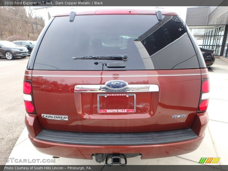 Dark Copper Metallic / Black 2010 Ford Explorer XLT 4x4