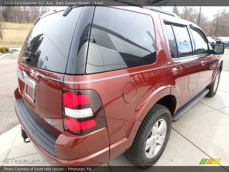 Dark Copper Metallic / Black 2010 Ford Explorer XLT 4x4