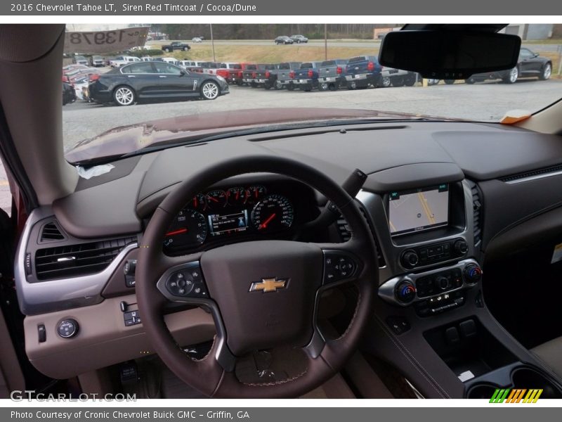 Siren Red Tintcoat / Cocoa/Dune 2016 Chevrolet Tahoe LT