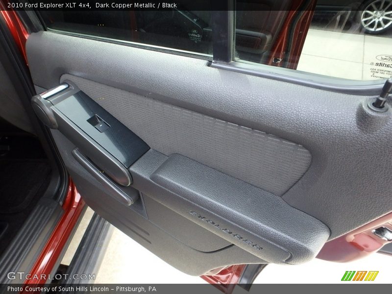 Dark Copper Metallic / Black 2010 Ford Explorer XLT 4x4