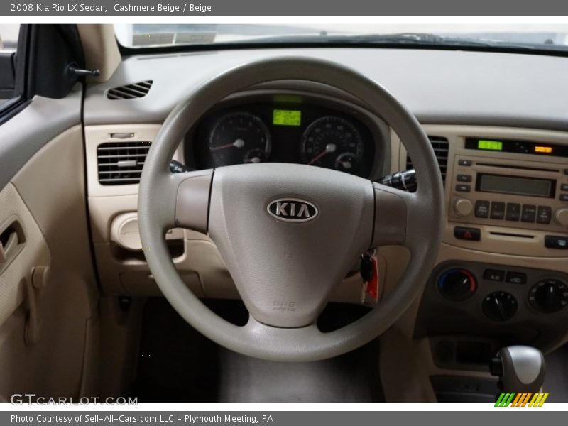 Cashmere Beige / Beige 2008 Kia Rio LX Sedan
