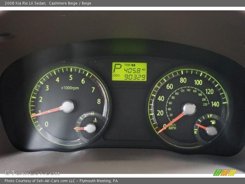 Cashmere Beige / Beige 2008 Kia Rio LX Sedan