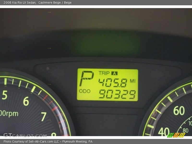 Cashmere Beige / Beige 2008 Kia Rio LX Sedan