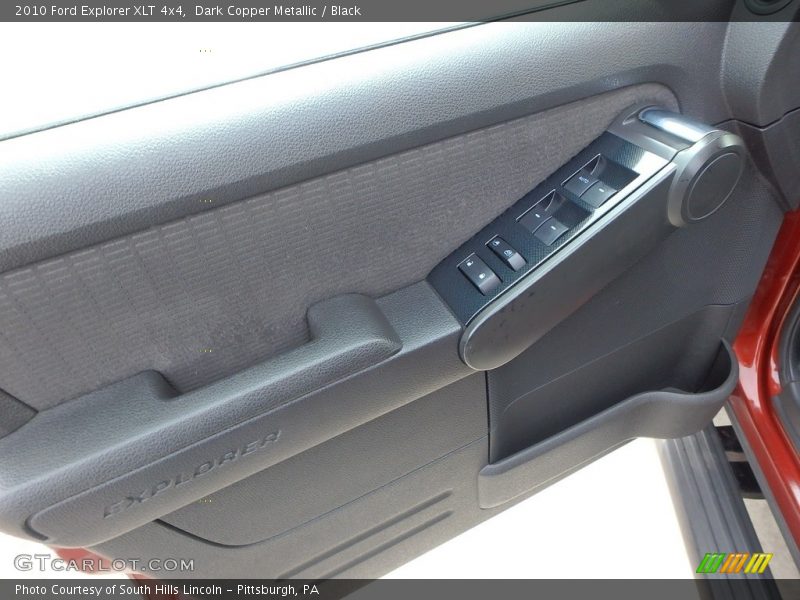 Dark Copper Metallic / Black 2010 Ford Explorer XLT 4x4