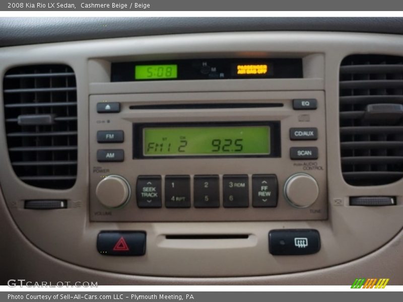 Cashmere Beige / Beige 2008 Kia Rio LX Sedan