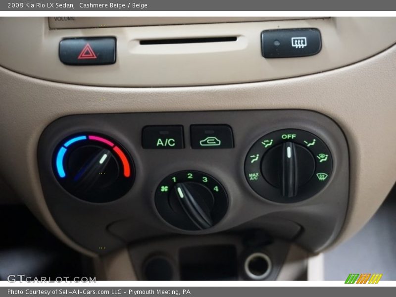 Cashmere Beige / Beige 2008 Kia Rio LX Sedan