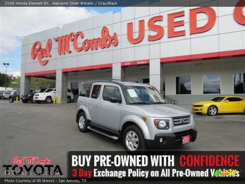 Alabaster Silver Metallic / Gray/Black 2008 Honda Element EX