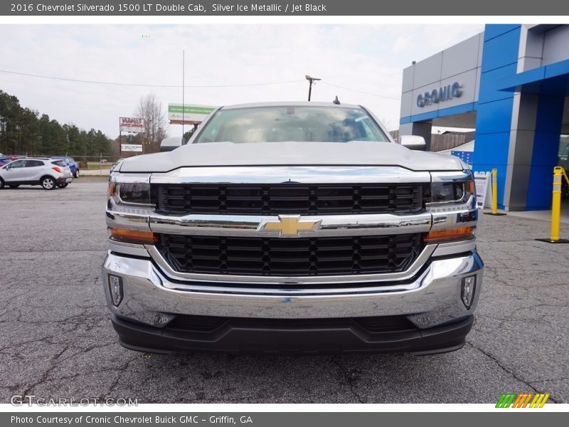 Silver Ice Metallic / Jet Black 2016 Chevrolet Silverado 1500 LT Double Cab