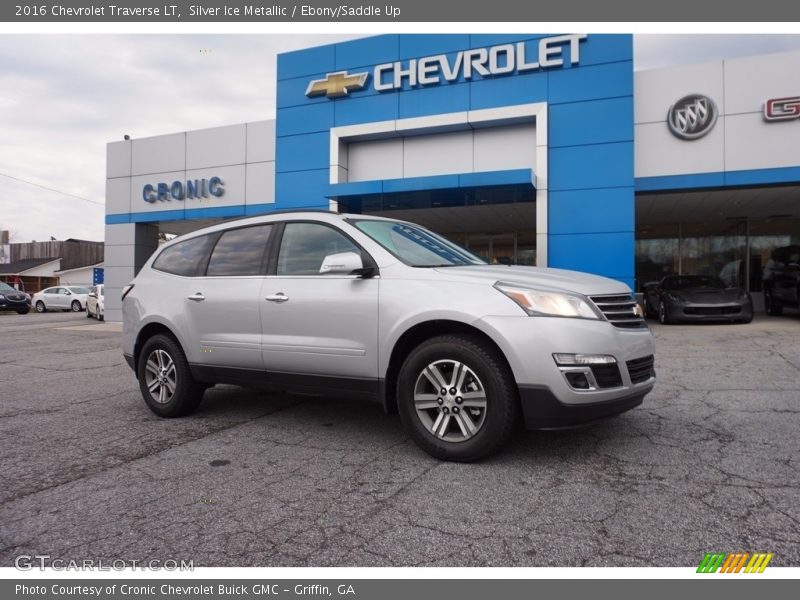 Silver Ice Metallic / Ebony/Saddle Up 2016 Chevrolet Traverse LT