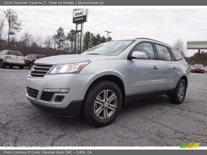 Silver Ice Metallic / Ebony/Saddle Up 2016 Chevrolet Traverse LT