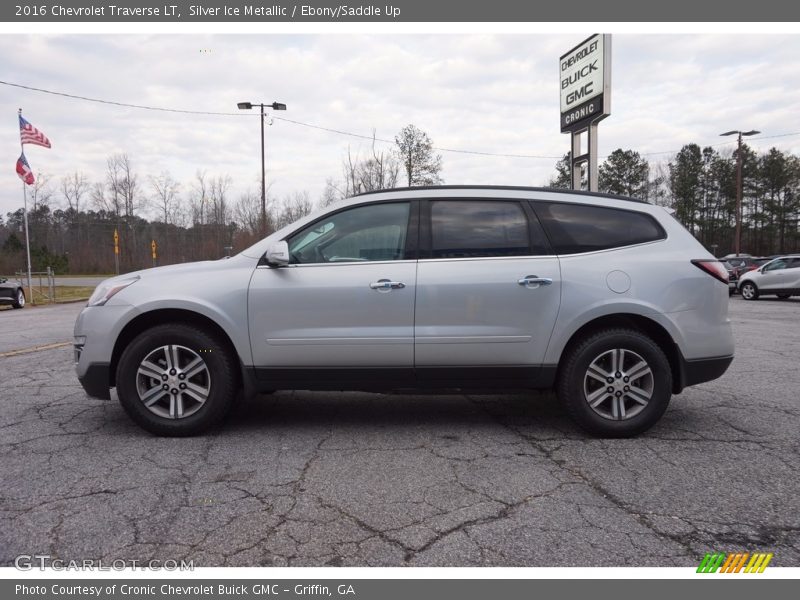 Silver Ice Metallic / Ebony/Saddle Up 2016 Chevrolet Traverse LT
