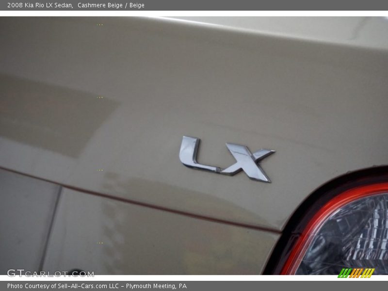 Cashmere Beige / Beige 2008 Kia Rio LX Sedan
