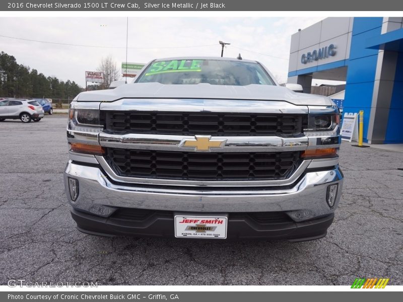 Silver Ice Metallic / Jet Black 2016 Chevrolet Silverado 1500 LT Crew Cab