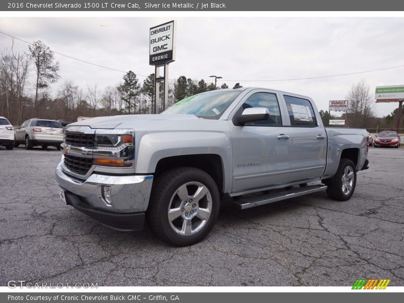 Silver Ice Metallic / Jet Black 2016 Chevrolet Silverado 1500 LT Crew Cab