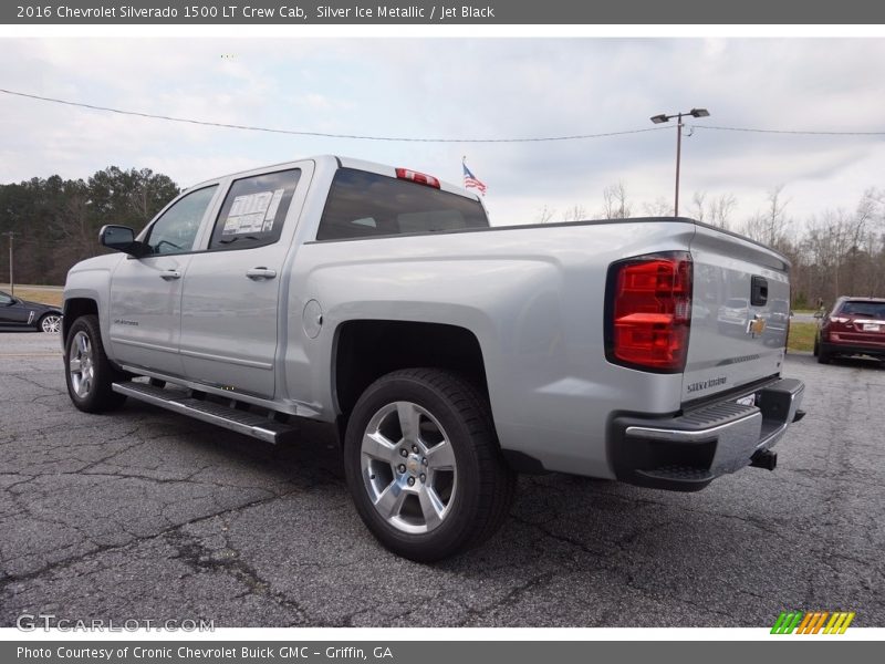 Silver Ice Metallic / Jet Black 2016 Chevrolet Silverado 1500 LT Crew Cab