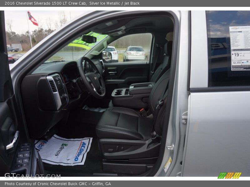 Silver Ice Metallic / Jet Black 2016 Chevrolet Silverado 1500 LT Crew Cab