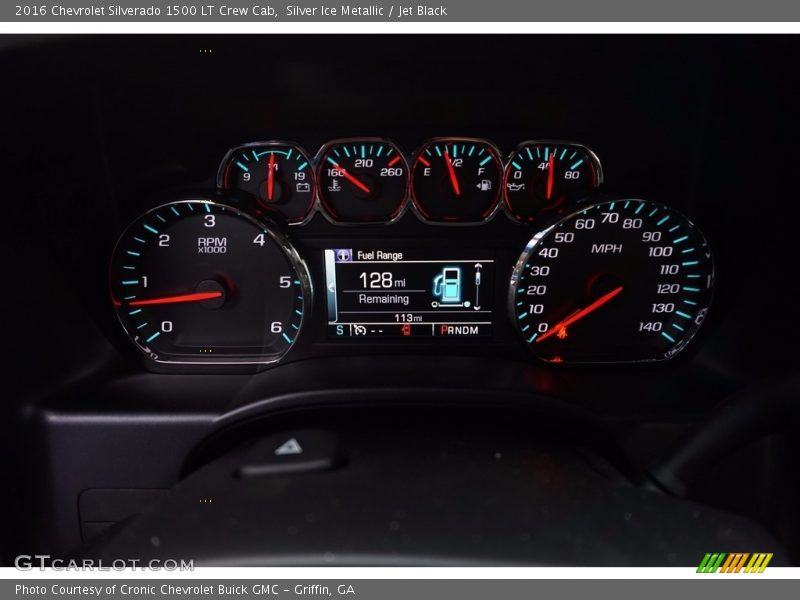 Silver Ice Metallic / Jet Black 2016 Chevrolet Silverado 1500 LT Crew Cab