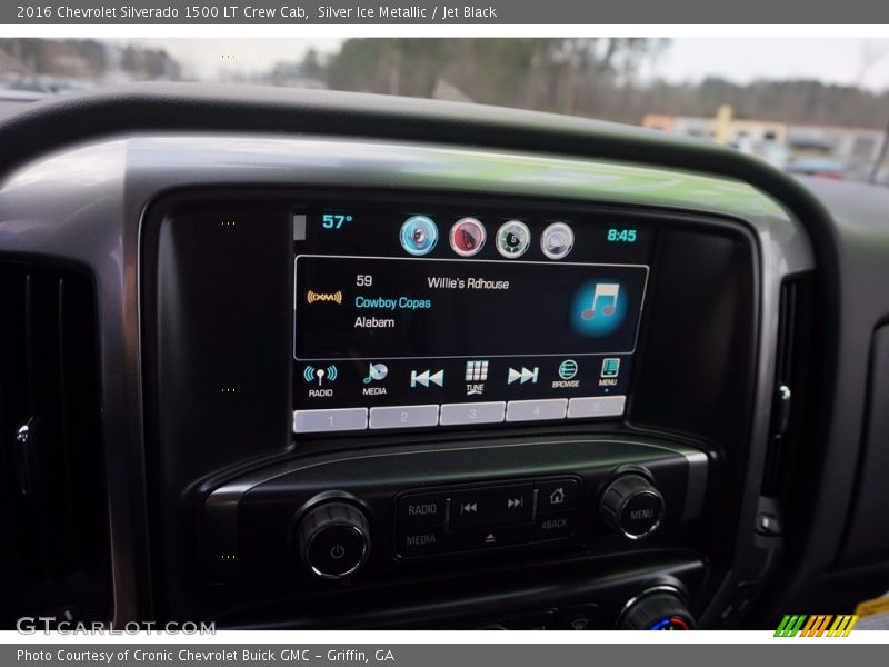Silver Ice Metallic / Jet Black 2016 Chevrolet Silverado 1500 LT Crew Cab