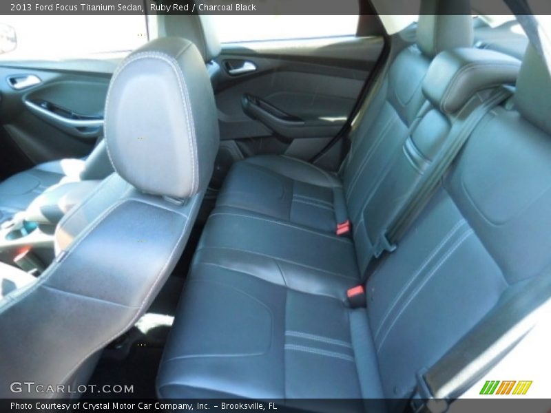 Ruby Red / Charcoal Black 2013 Ford Focus Titanium Sedan