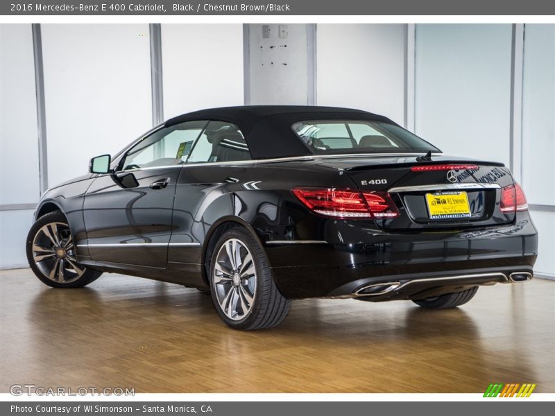 Black / Chestnut Brown/Black 2016 Mercedes-Benz E 400 Cabriolet