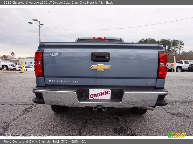 Slate Grey Metallic / Jet Black 2016 Chevrolet Silverado 1500 LT Double Cab